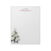 Hearthlight Notes Winter Cozy Dog Personalized Notitieblok (Gedraaid)
