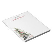 Hearthlight Notes Winter Cozy Dog Personalized Notitieblok (Schuin)