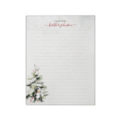 Hearthlight Notes Winter Cozy Dog Personalized Notitieblok (Gedraaid)