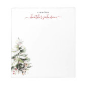 Hearthlight Notes Winter Cozy Dog Personalized Notitieblok (Voorkant)