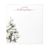 Hearthlight Notes Winter Cozy Dog Personalized Notitieblok (Voorkant)