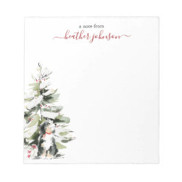Hearthlight Notes Winter Cozy Dog Personalized Notitieblok