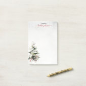 Hearthlight Notes Winter Cozy Hond Post-It Notitie (Op bureau)