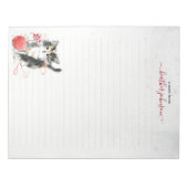 Hearthlight Notes Winter Cozy Kitten Personalized Notitieblok (Voorkant)