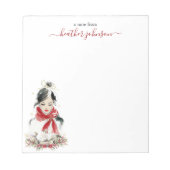 Hearthlight Notes Winter Cozy Kitten Personalized Notitieblok (Voorkant)