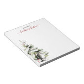 Hearthlight Notes Winter Cozy Kitten Personalized Notitieblok (Schuin)