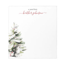 Hearthlight Notes Winter Cozy Kitten Personalized Notitieblok