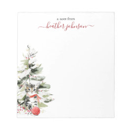 Hearthlight Notes Winter Cozy Kitten Personalized Notitieblok