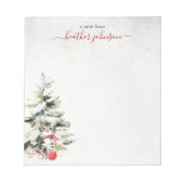 Hearthlight Notes Winter Cozy Kitten Personalized Notitieblok (Voorkant)
