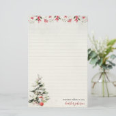 Hearthlight Notes Winter Cozy Kitten Persoonlijk Briefpapier (Staand voorkant)
