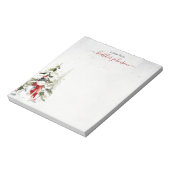 Hearthlight Notes Winter Snowman Personalized Notitieblok (Gedraaid)