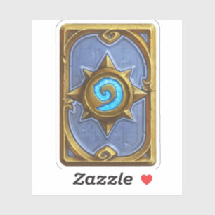Hearthstone kaart achter sticker