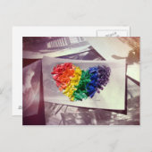 Hearthues (Crayon Love) Briefkaart (Voorkant / Achterkant)