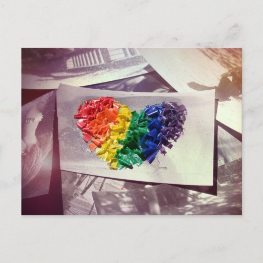 Hearthues (Crayon Love) Briefkaart (Voorkant)