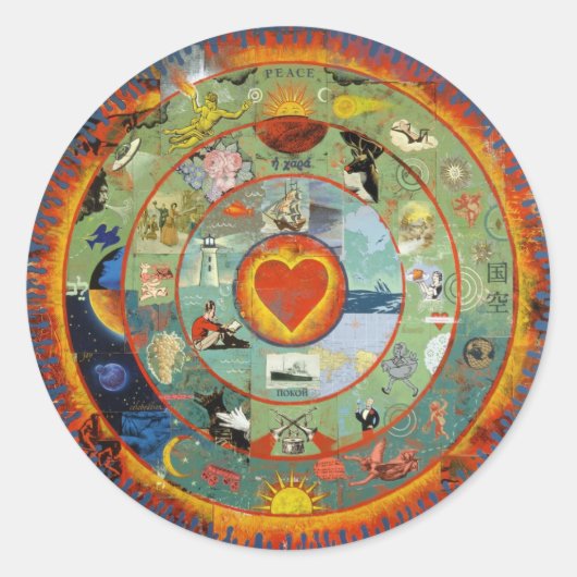 HeartImageFreda Ronde Sticker (Voorkant)