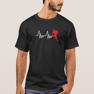 Heartline American Football ball Pigskin Love Hear T-shirt
