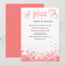 Hearts A Match Made in Heaven Bridal Shower 