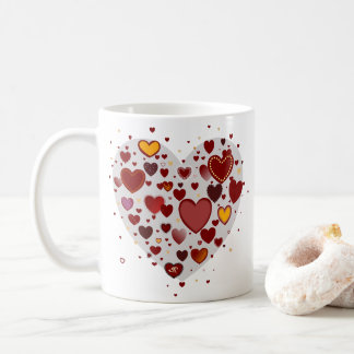 Hearts allover koffiemok