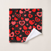 Hearts Bath Towelset Bad Handdoek (Wasdoekje)