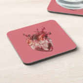 Hearts Beverage Coaster Bier Onderzetter (Linkerzijde)