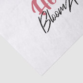 Hearts Bloom Anew - Inspirerend Bloemen Quote Tissuepapier (Detail)