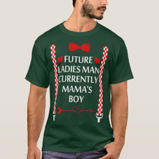 Hearts Bow Stropdas Suspenders Valentijnsdag Boys  T-shirt
