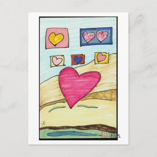 Hearts, Briefkaart (Voorkant)