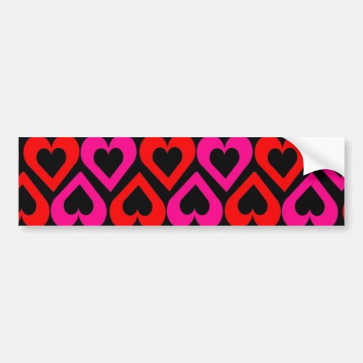 Hearts Bumpersticker (Voorkant)