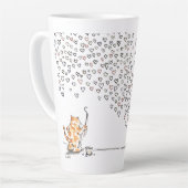 Hearts By Cat latte mug (Angle gauche)