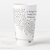 Hearts By Cat latte mug (Devant)
