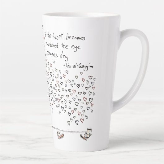 Hearts By Cat latte mug (Droite)
