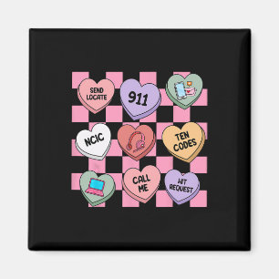 Hearts Candy Valentijnsdag 911 Dispatcher , Magneet
