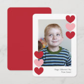 Hearts Classroom Photo Valentines cartes (Devant / Derrière)