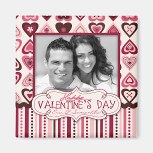 Hearts Confection Magnet Photo Square Magneet