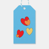 Hearts Cust. Labels voor BG-kleuren en tekstcadeau Cadeaulabel (Achterkant)