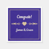 Hearts! Custom Engagement party Servet (Voorkant)