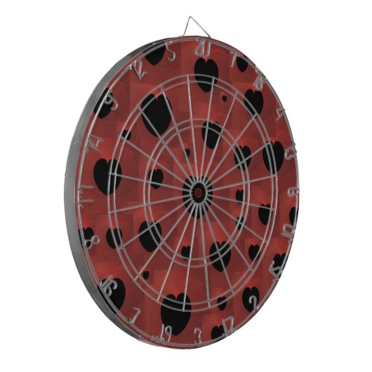 Hearts Dart Board Dartbord (Voorkant Links)
