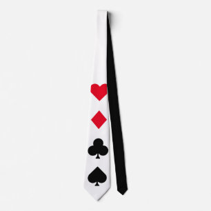HEARTS DIAMONDS CLUBS SPADES + uw ideeën Stropdas