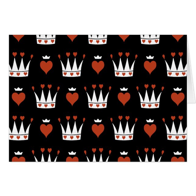 Hearts en Crowns Motif (Voorkant Horizontaal)