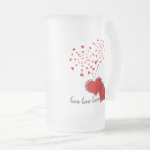 Hearts Explosion Matglas Bierpul (Voorkant rechts)