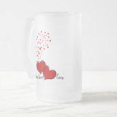 Hearts Explosion Matglas Bierpul (Voorkant links)