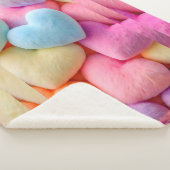 Hearts Fleece Blanket Sherpa Deken (3/4)