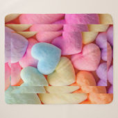 Hearts Fleece Blanket Sherpa Deken (Voorkant (horizontaal))