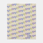 Hearts Fleece Deken (Voorkant)