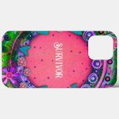Hearts Flowers Inspirivity Survivor Case-Mate iPhone Case (Achterkant (horizontaal))