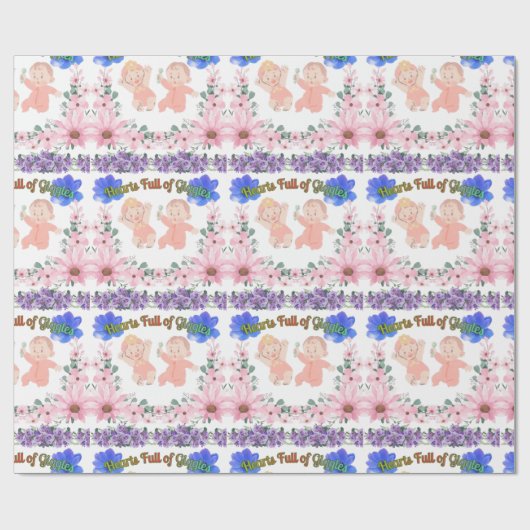 Hearts full of Giggles Cadeaupapier (Vlak)