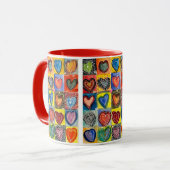 "Hearts Galore !" Beverage Mug (Devant gauche)