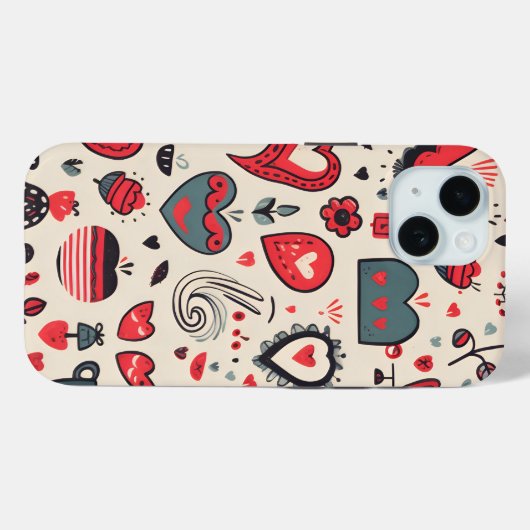 Hearts Galore Case-Mate iPhone Case (Achterkant (horizontaal))