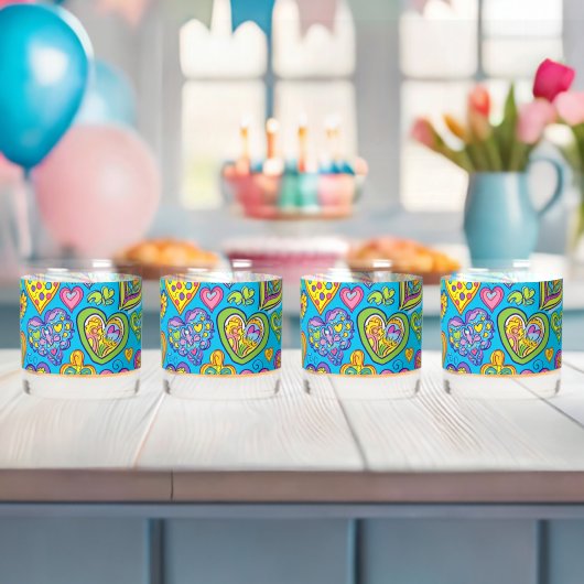 Hearts Galore Drinkware Set Whisky Glas (Insitu (Baby Shower))