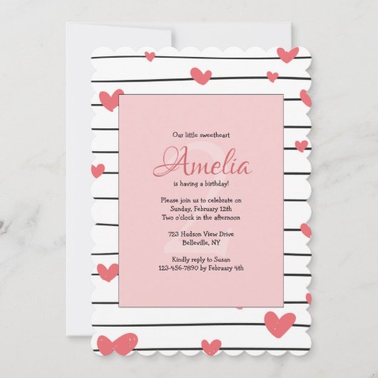 Hearts Galore Invitation (Devant)